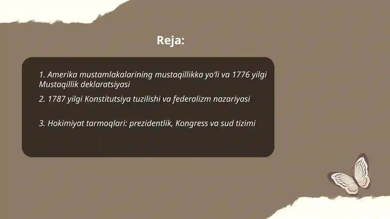 Amerika Qo'shma Shtatlari davlati tarixi 2