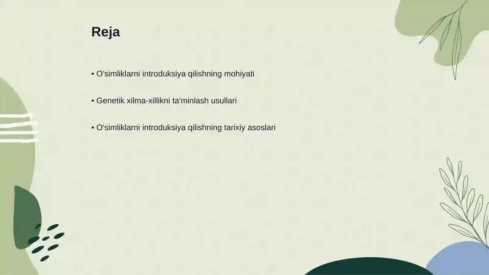 O'simliklarni introduksiya qilishning asosiy metodlari va ularning samaradorligi 2