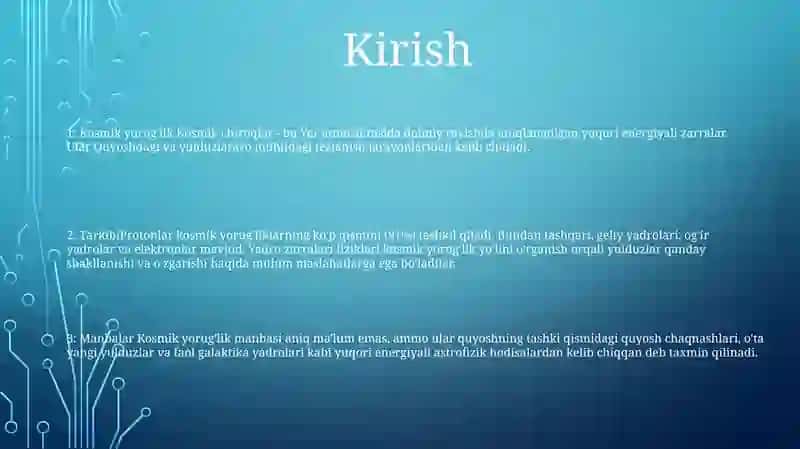 Kosmik Nurlar Tarkibini OʻRganish 2