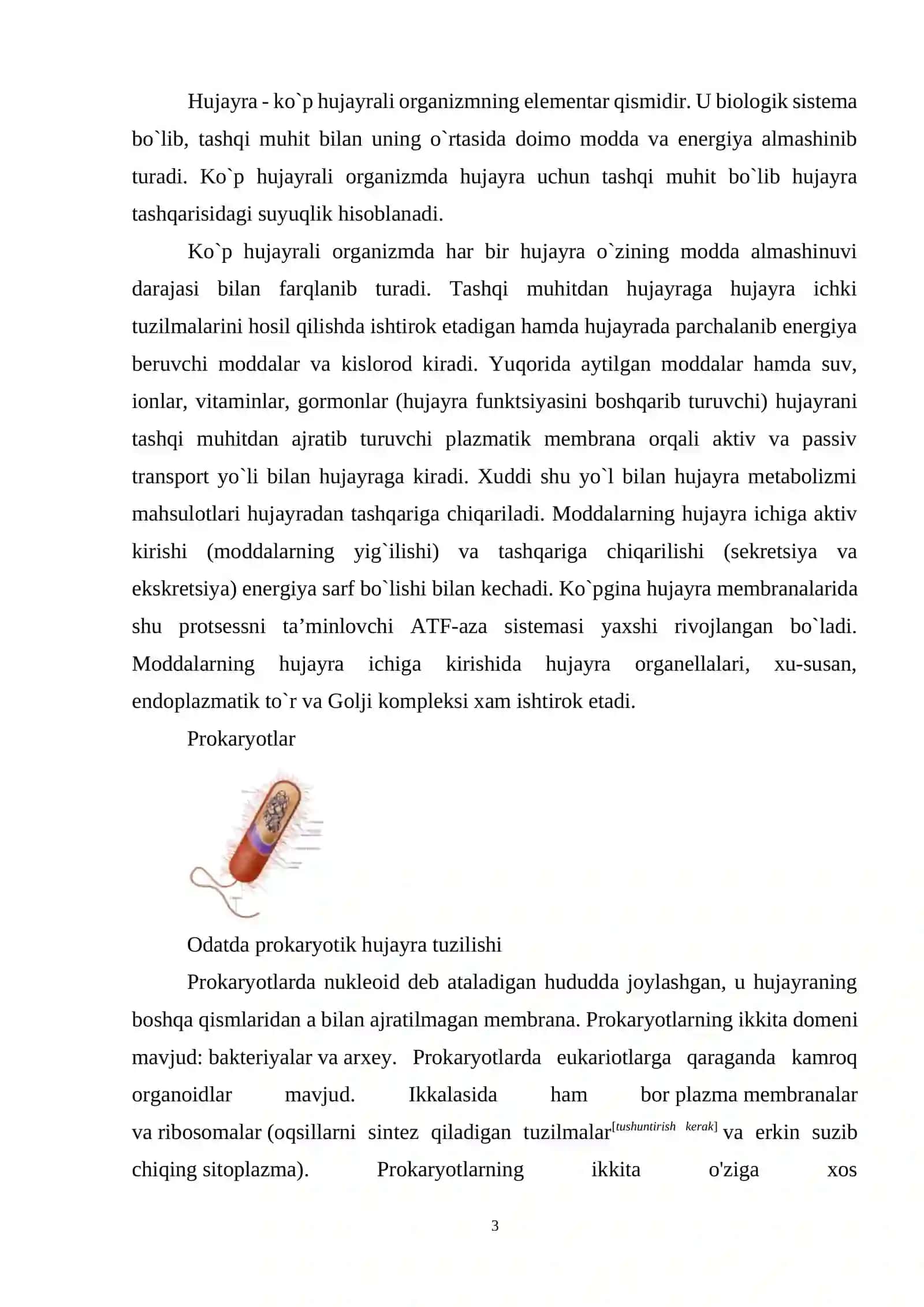 Hujayra fiziologiyasi 2