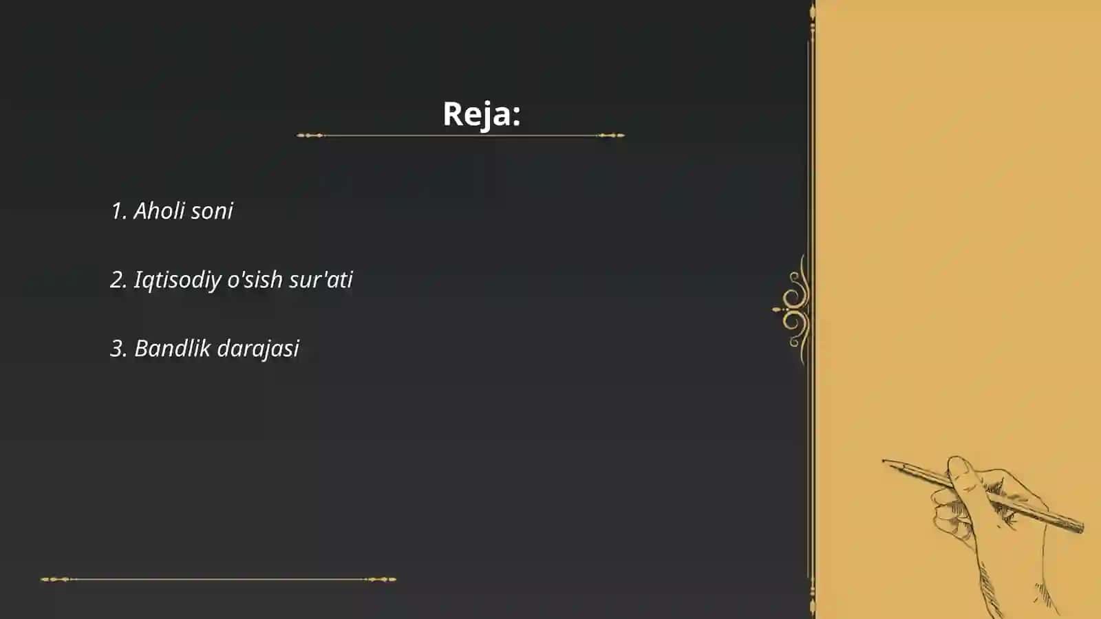 Vaziyat raqamlarini qo'yish 2