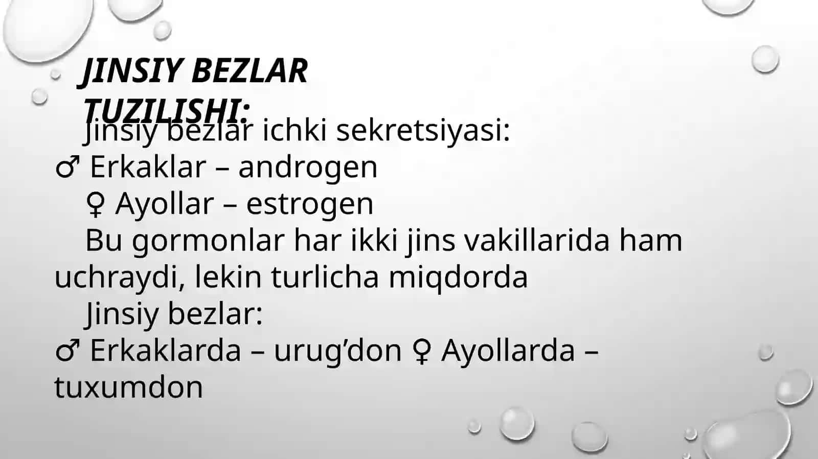 JINSIY GORMONLAR. AYOLLAR REPRODUKTIV SIKLI 2