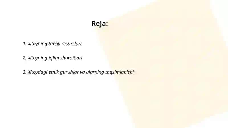 Xitoy respublikasining ijtimoiy iqtisodiy geografiyasi 2