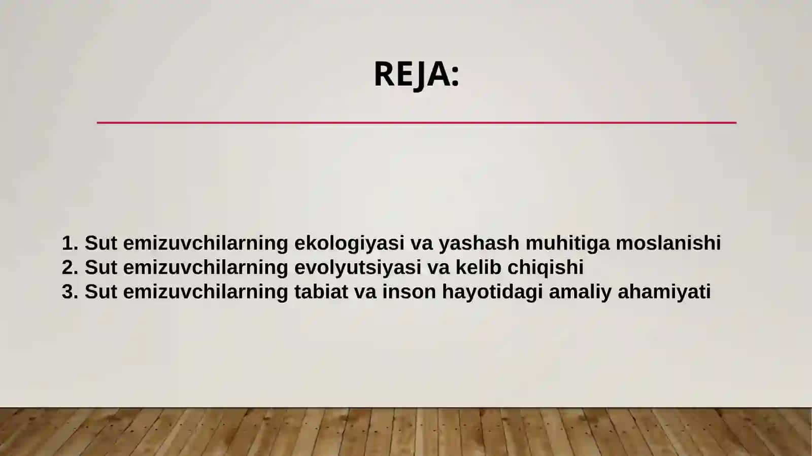 Sut emizuvchilar ekologiyasi, evolyutsiyasi va amaliy ahamiyati 2