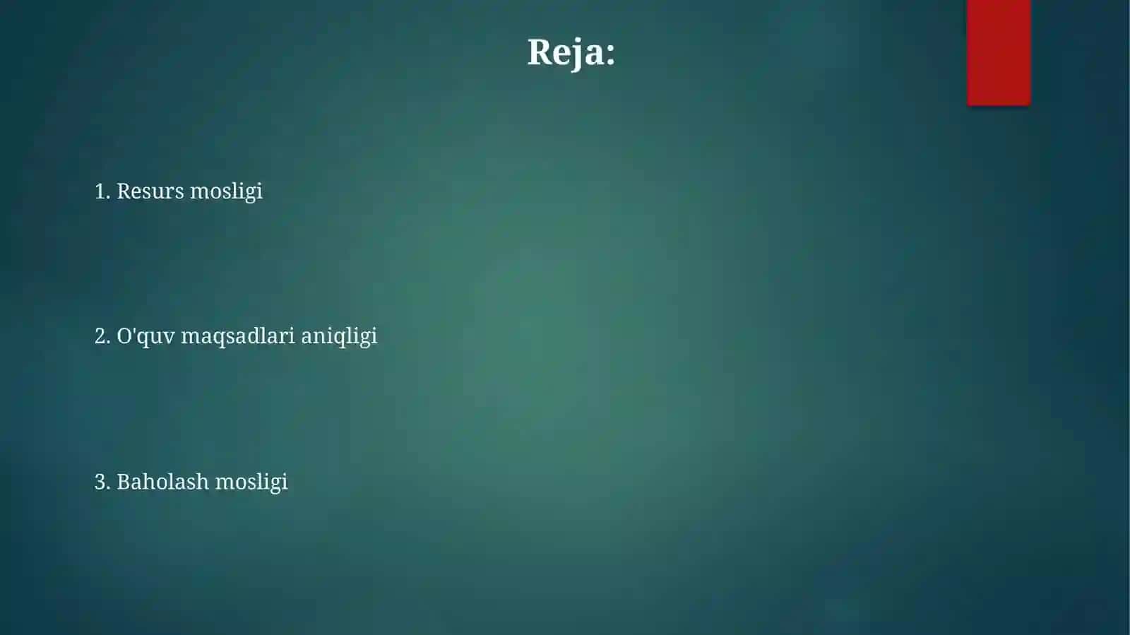 Darslarga qoʻyiladigan metodik talablar 2
