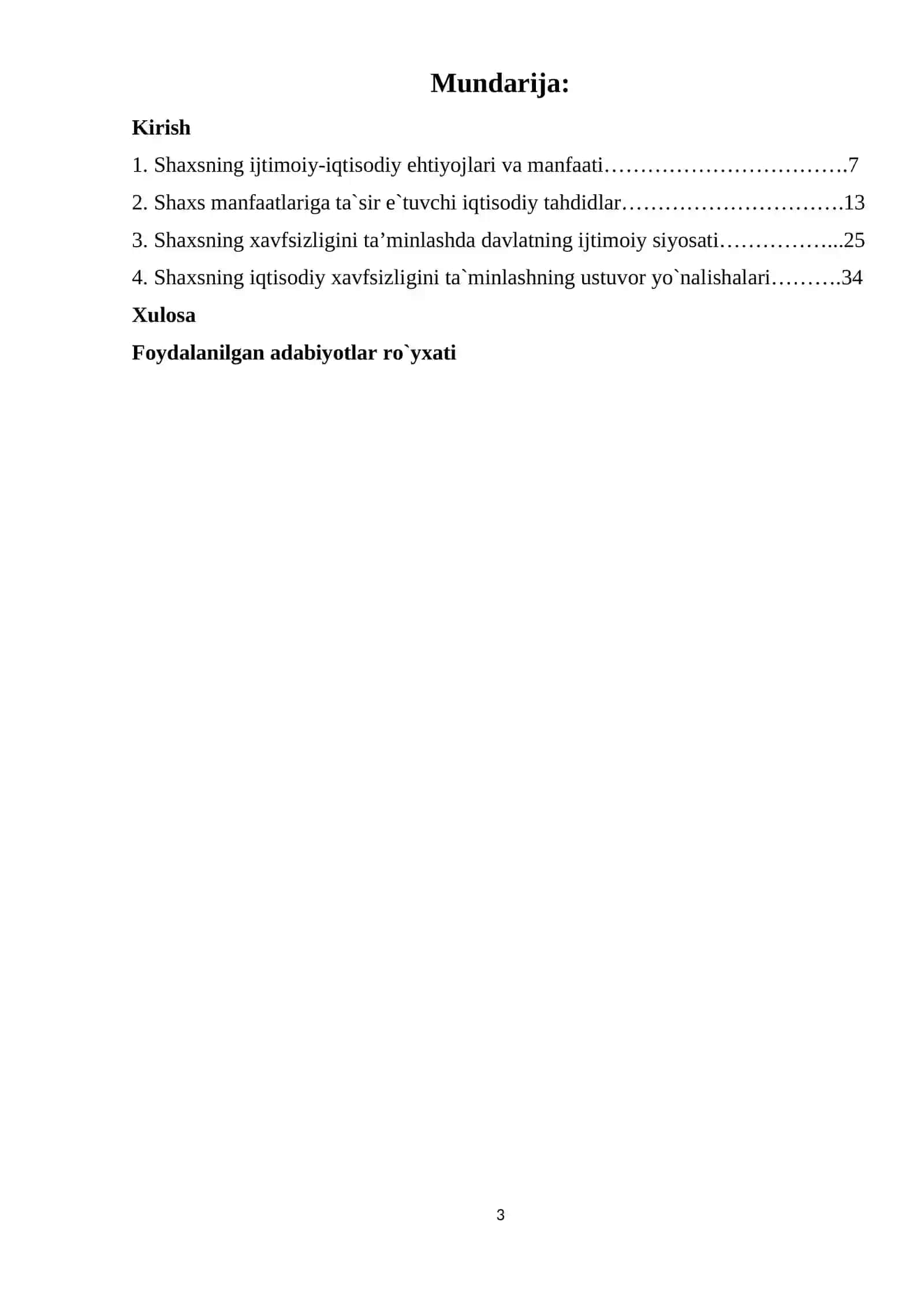 Shaxsning ijtimoiy-iqtisodiy ehtiyojlari va manfaati 2