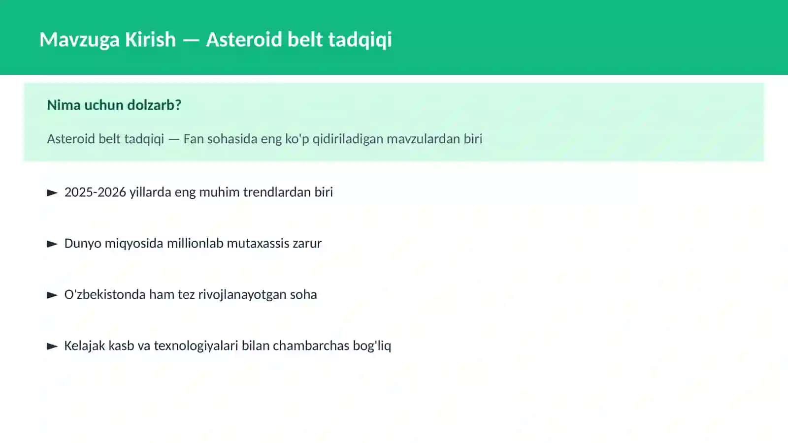 KOSMOSNI TADQIQ 2