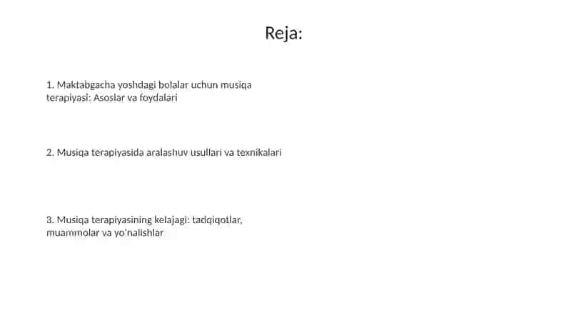 Maktabgacha yoshdagi bolalarni musiqa terapiyasini qo'llash 2