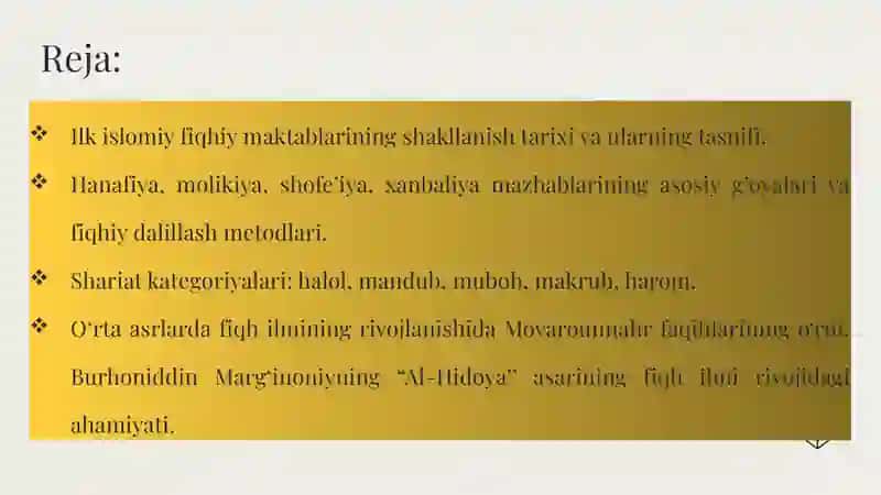 Islom fiqhiy maktablari 2
