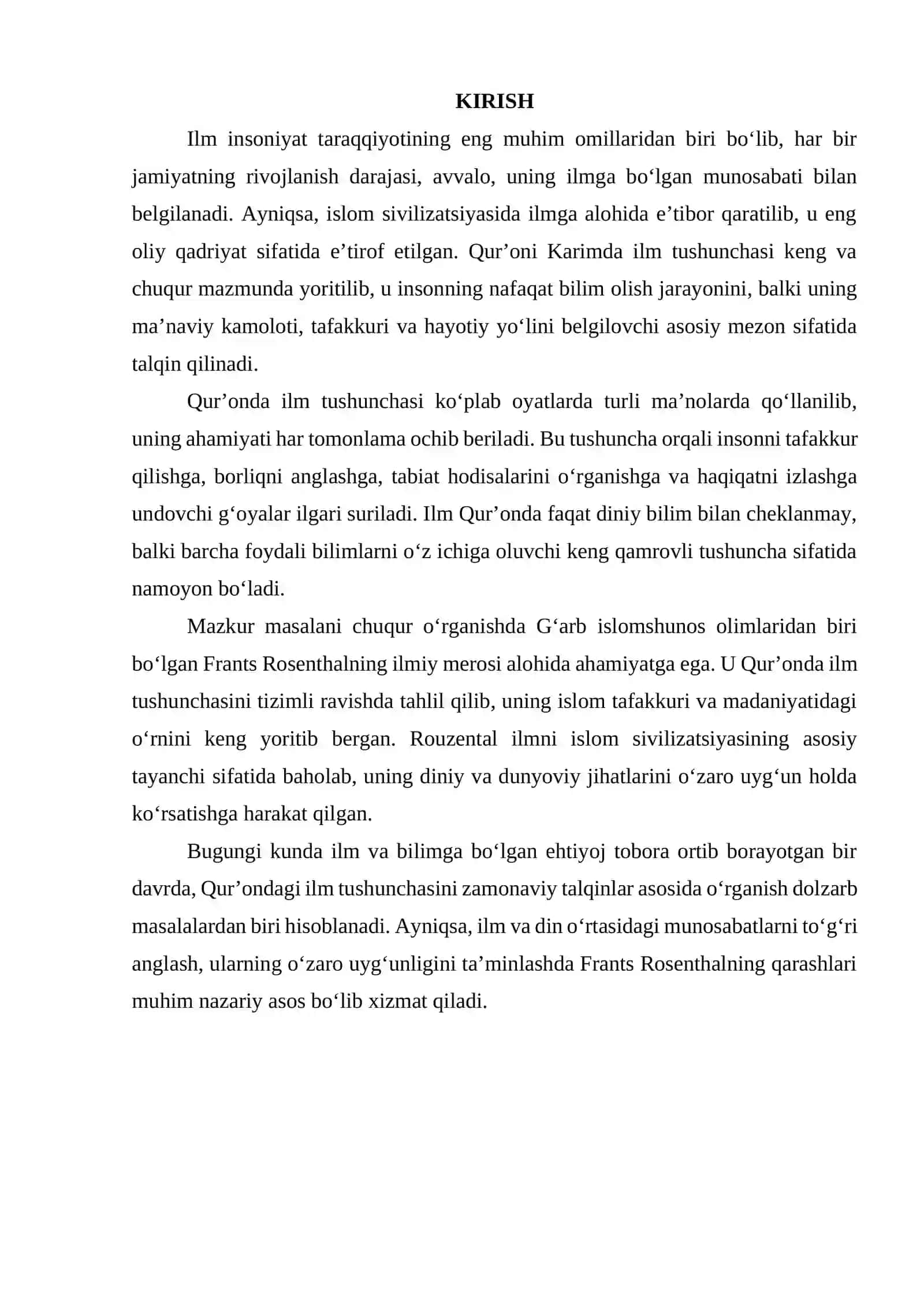F.Rouzental Qur’onda “Ilm” tushunchasini tahlil qilgan olim 2