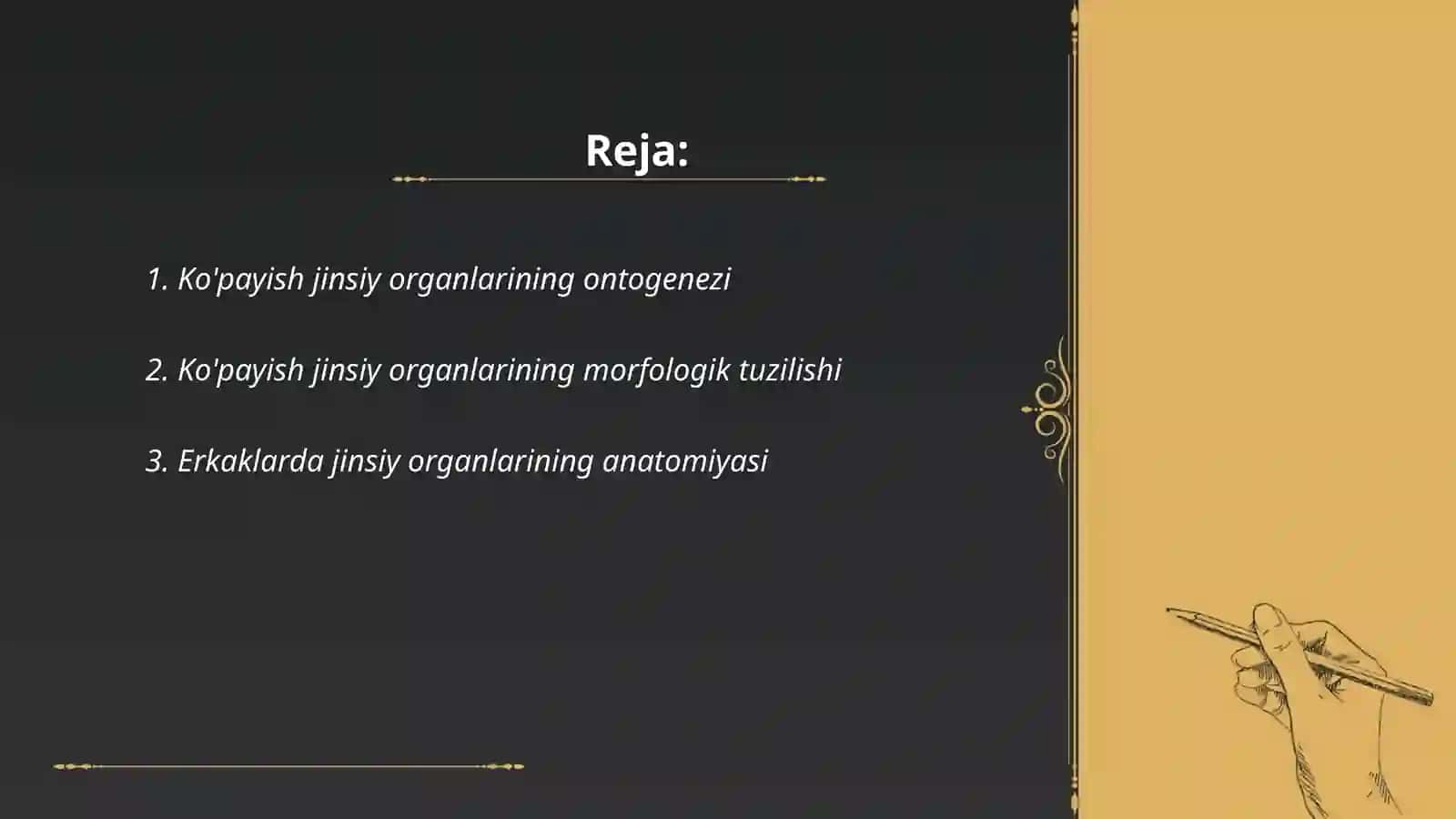 hayvonlar anatomiyasi faniga taqdimot 2