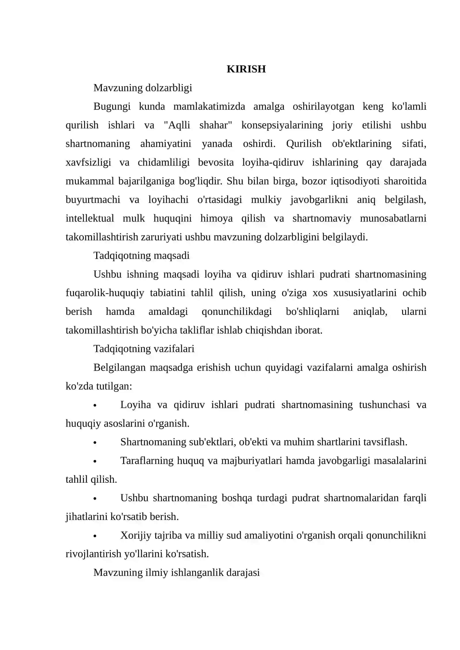 LOYIHA VA QIDIRUV ISHLARI PUDRATI SHARTNOMASINING FUQAROLIK-HUQUQIY XUSUSIYATLARI 2
