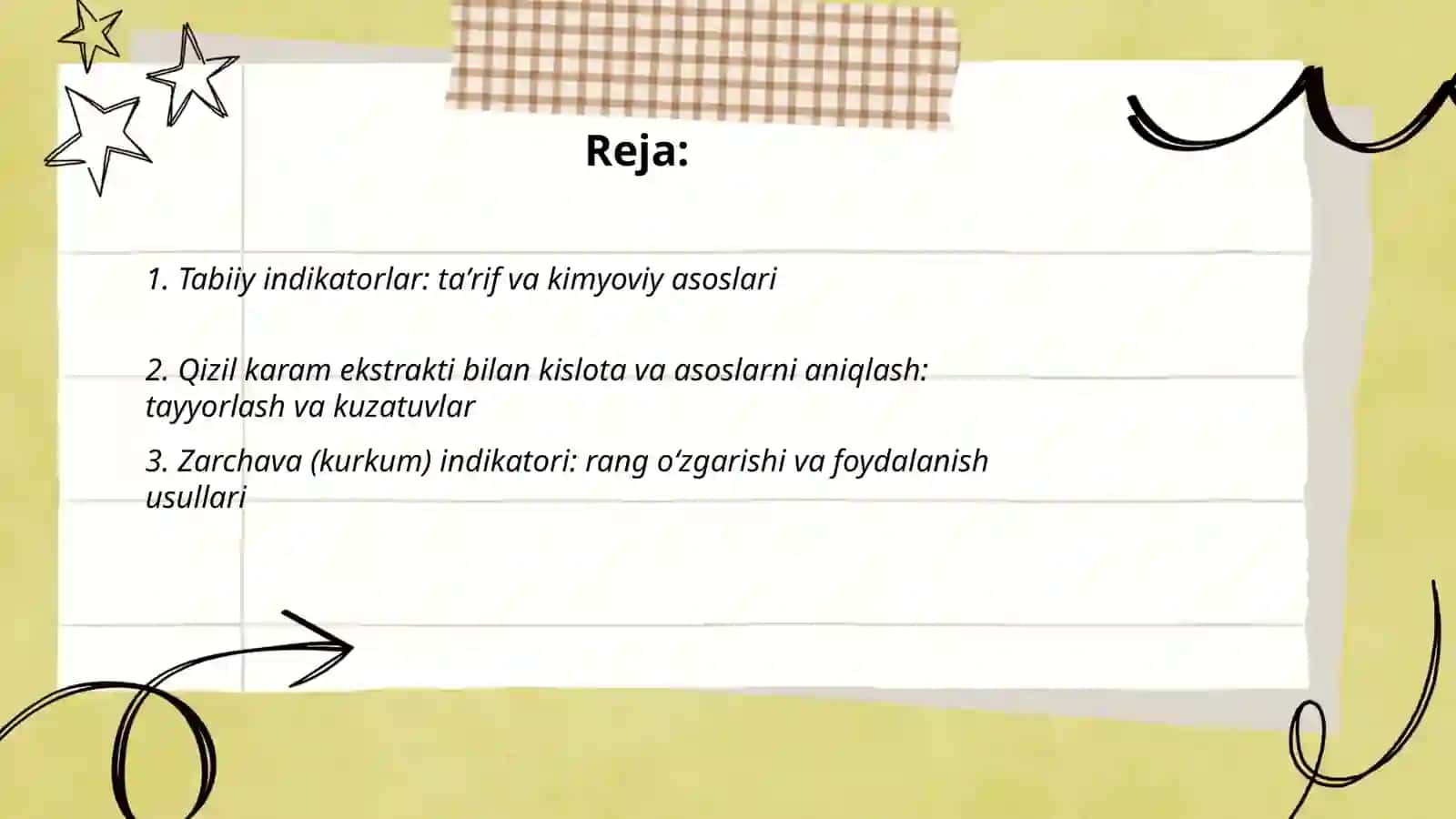 Ranglar tilida kimyo Tabiiy indikatorlar yordamida kislota va asoslarni aniqlaymiz 2