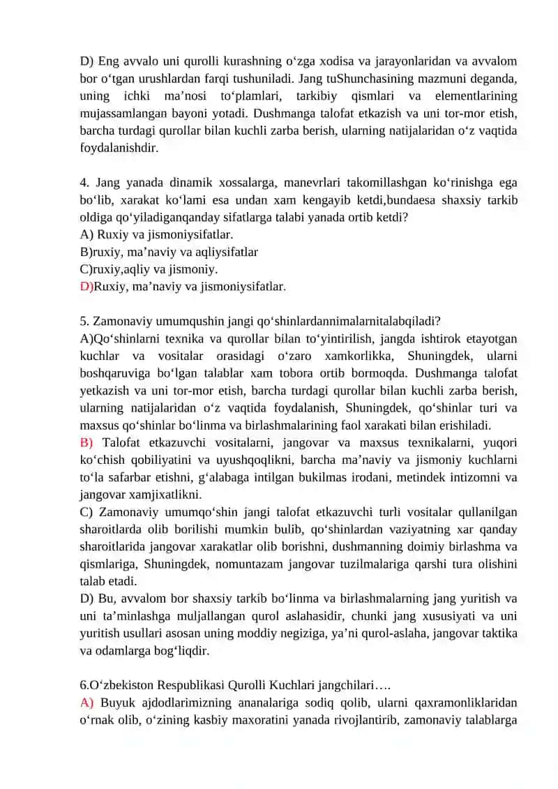 ZAMONAVIY ARMIYA RIVOJLANISH NAZARIYASI VA AMALIYOTI 2