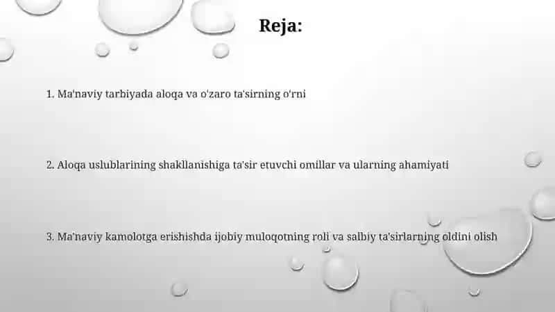 Inson ma'naviy tarbiyasida muomala va muloqot qilish usullari shakllantirishning ahamiyati 2