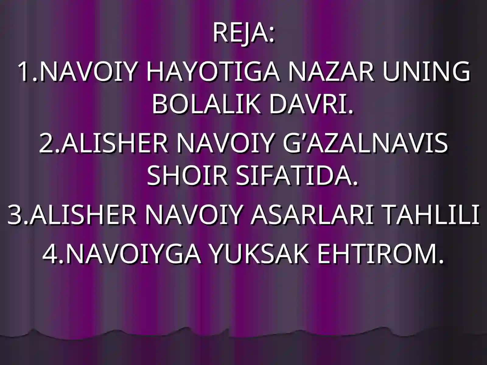 ALISHER NAVOIY HAYOTI VA IJODI 2