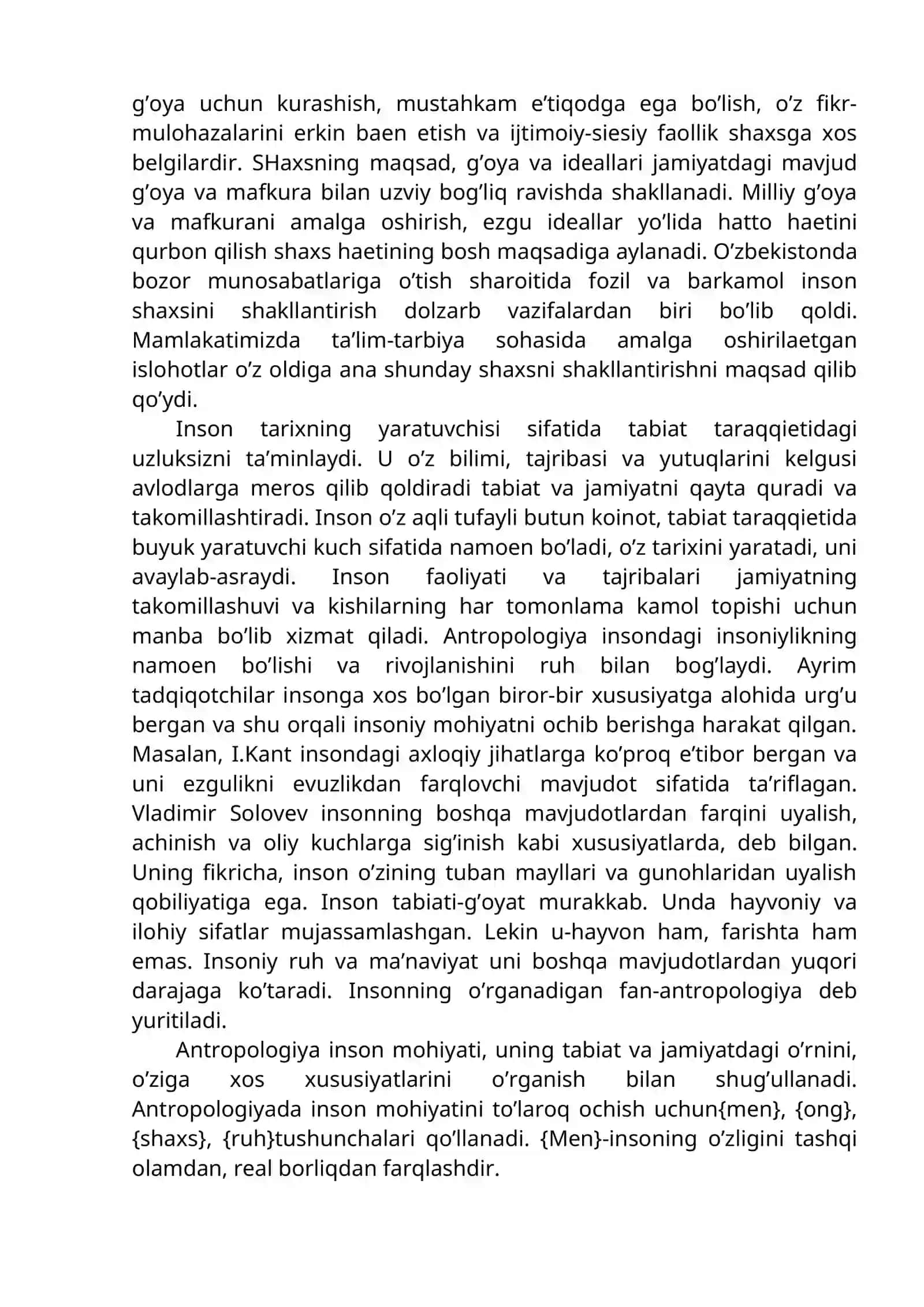MАVZU INSОN FАLSАFASI (FАLSАFIY АNTRОPОLОGIYA) 2