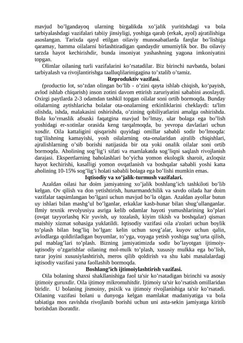 Oila va Maktab Yoshidagi Bolalar Bilan Olib Boriladigan Ijtimoiy-Pedagogik Faoliyat 2