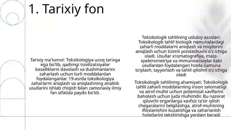 Toksikologik Tekshirishlarning Metodologik Asoslari 2