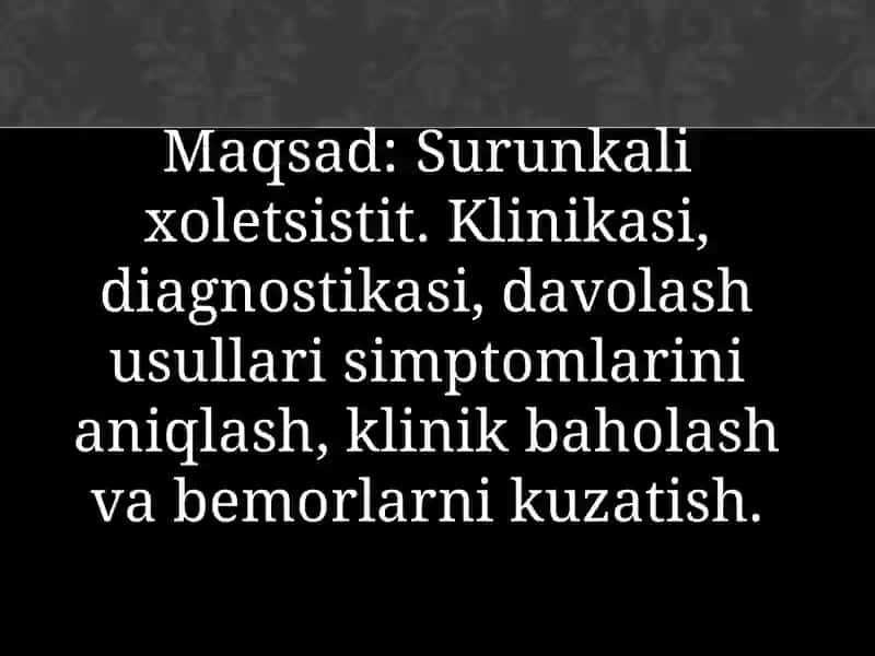 Surunkali xoletsistit 2