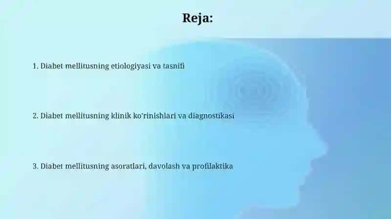 Qandli diabet kasalligi sabablari klinik turlari 2