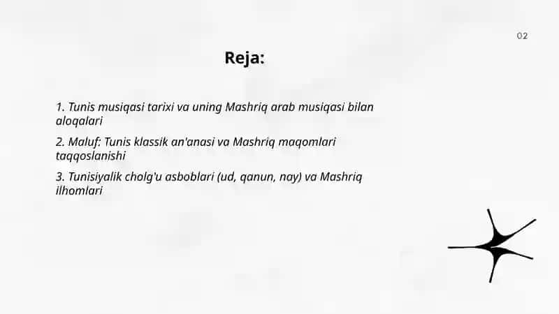 Tunis musiqasi tarixi va uning Mashriq arab musiqasi bilan aloqalari 2