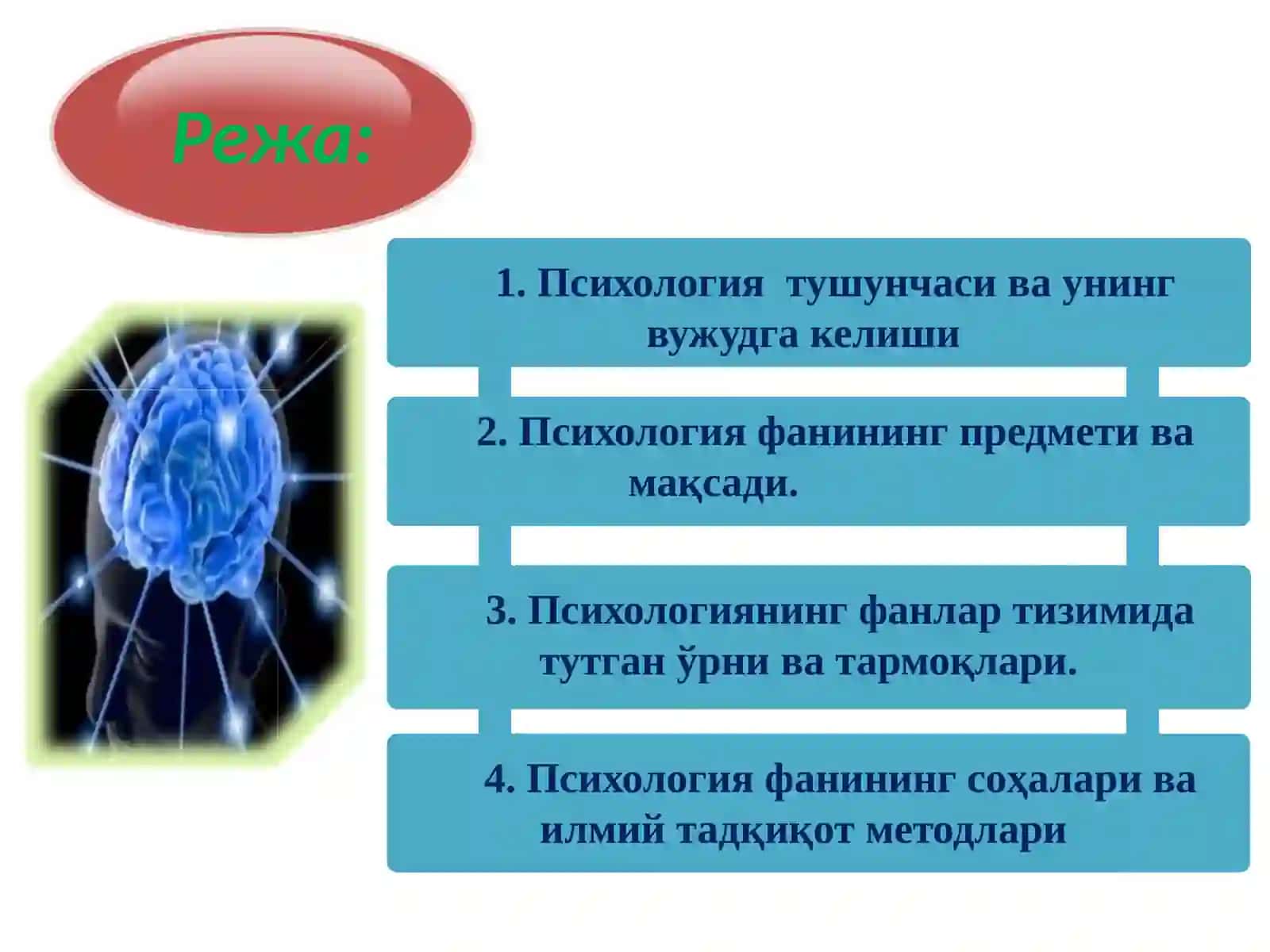 ПСИХОЛОГИЯ ФАНИНИНГ ПРЕДМЕТИ, ВАЗИФАЛАРИ ВА МЕТОДЛАРИ 2