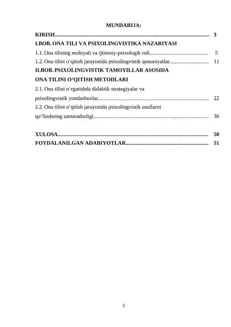 ONA TILINI O‘QITISHNING PSIXOLINGVISTIK ASOSLARI 2