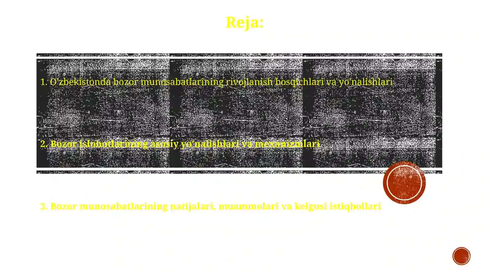 Oʻzbekiston Respublikasida bozor munosabatlarining rivojlanishi,yoʻnalishlari,bosqichlari 2