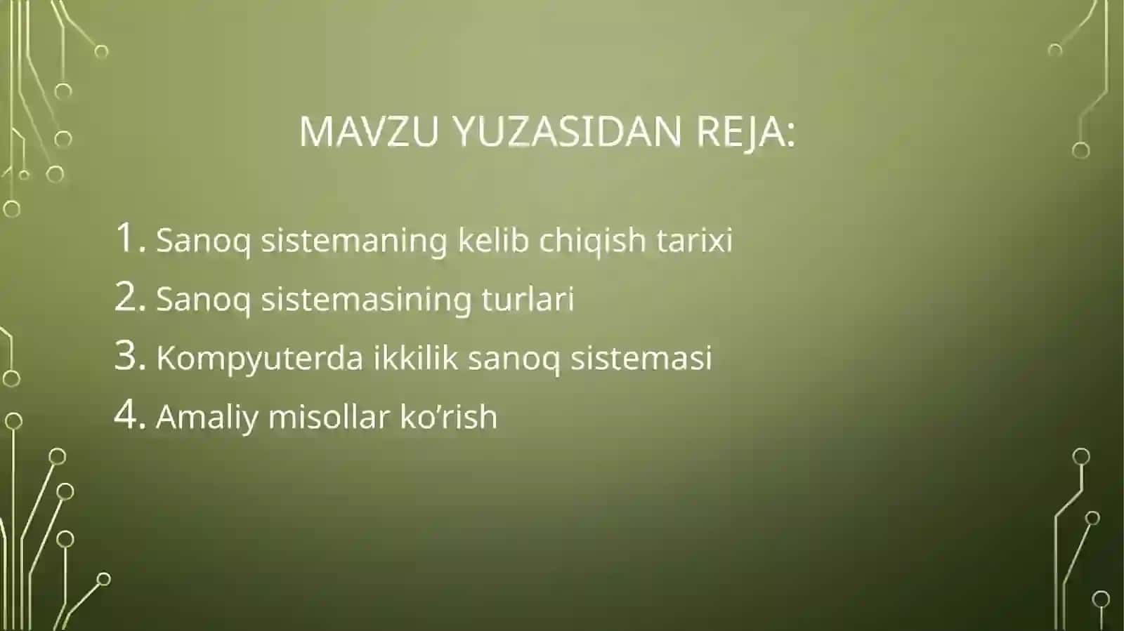 Kompyuter Ishida ikkilik sanoq sistemasidan foydalanish nazaryalari 2