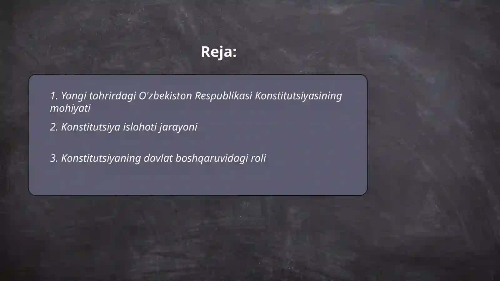 O'zbekiston Respublikasi konstitutsiyasi 2