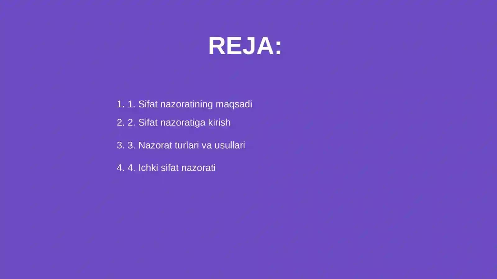 Sifat nazorati tartibi 2