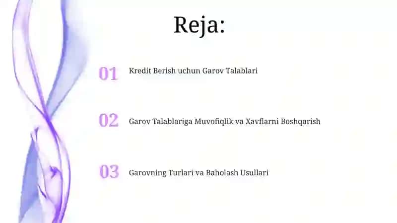 Garovning Turlari va Baholash Usullari 2