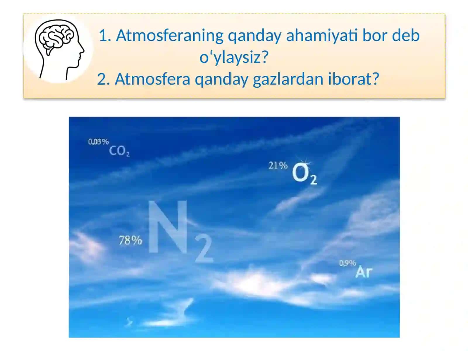 ATMOSFERANING TUZILISHI 2