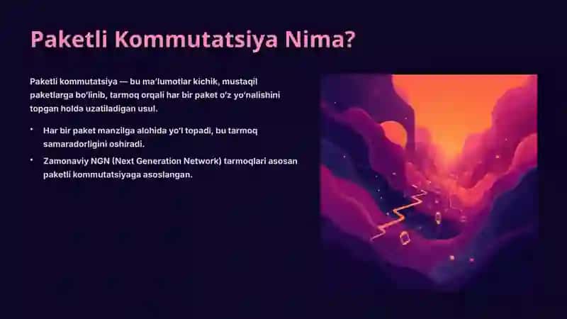 Paketli Kommutatsiyalangan Tarmoqlarda Kechikish, Yo‘qotish va O‘tkazuvchanlik Ko‘rsatkichlarini Tahlil Qilish 2