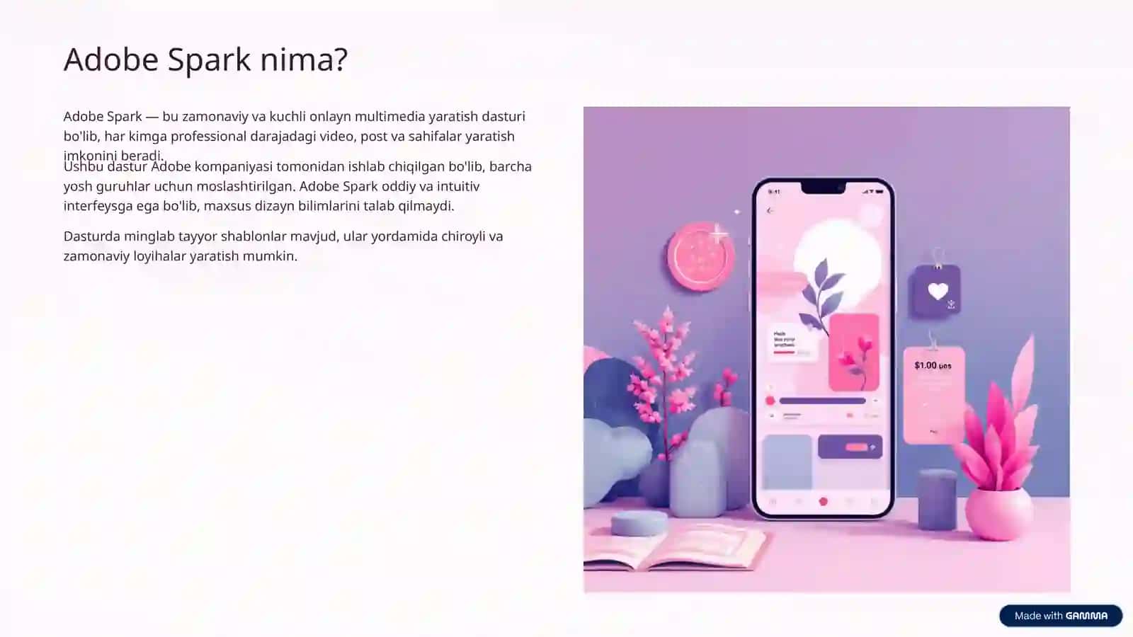 Adobe Spark dasturida yangi video yaratish 2