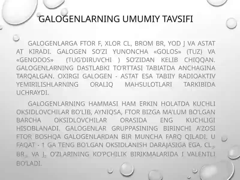 Galogenlar 2