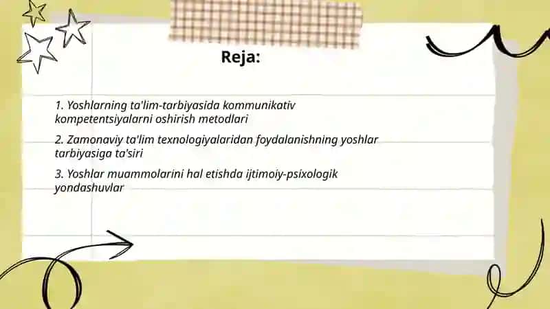 Yoshlar ta'lim tarbiyasi muammolarini tadqiq etishning ilmiy pedagogik metodlari 2