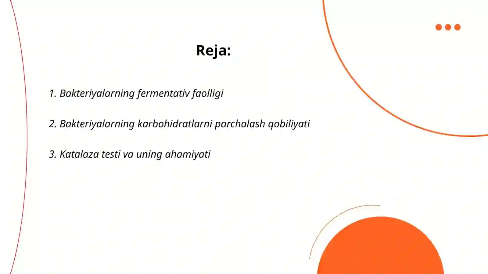 Bakteriyalarni biokimyoviy xususiyatlarini differensial-diagnostik maqsadda oʻrganish 2