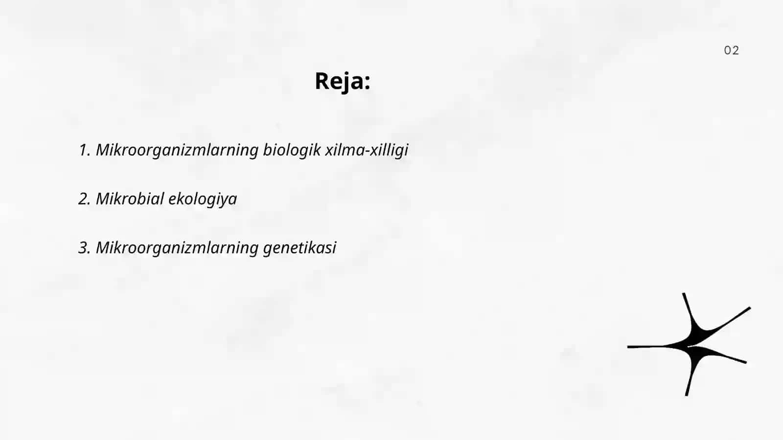 Mikroorganizmlarning biologik xilma-xilligi 2