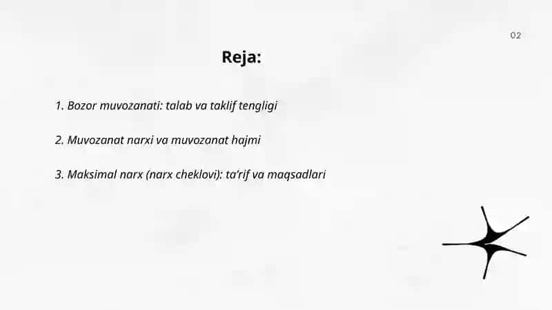 Bozor muvozanati 2