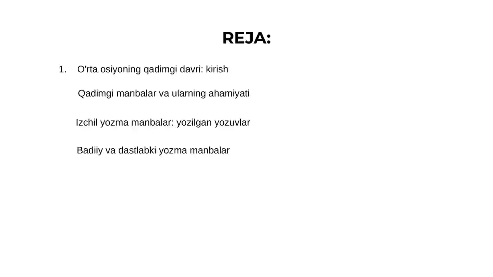 O'rta osiyoninig qadimgi tarixiga oid manbalar 2