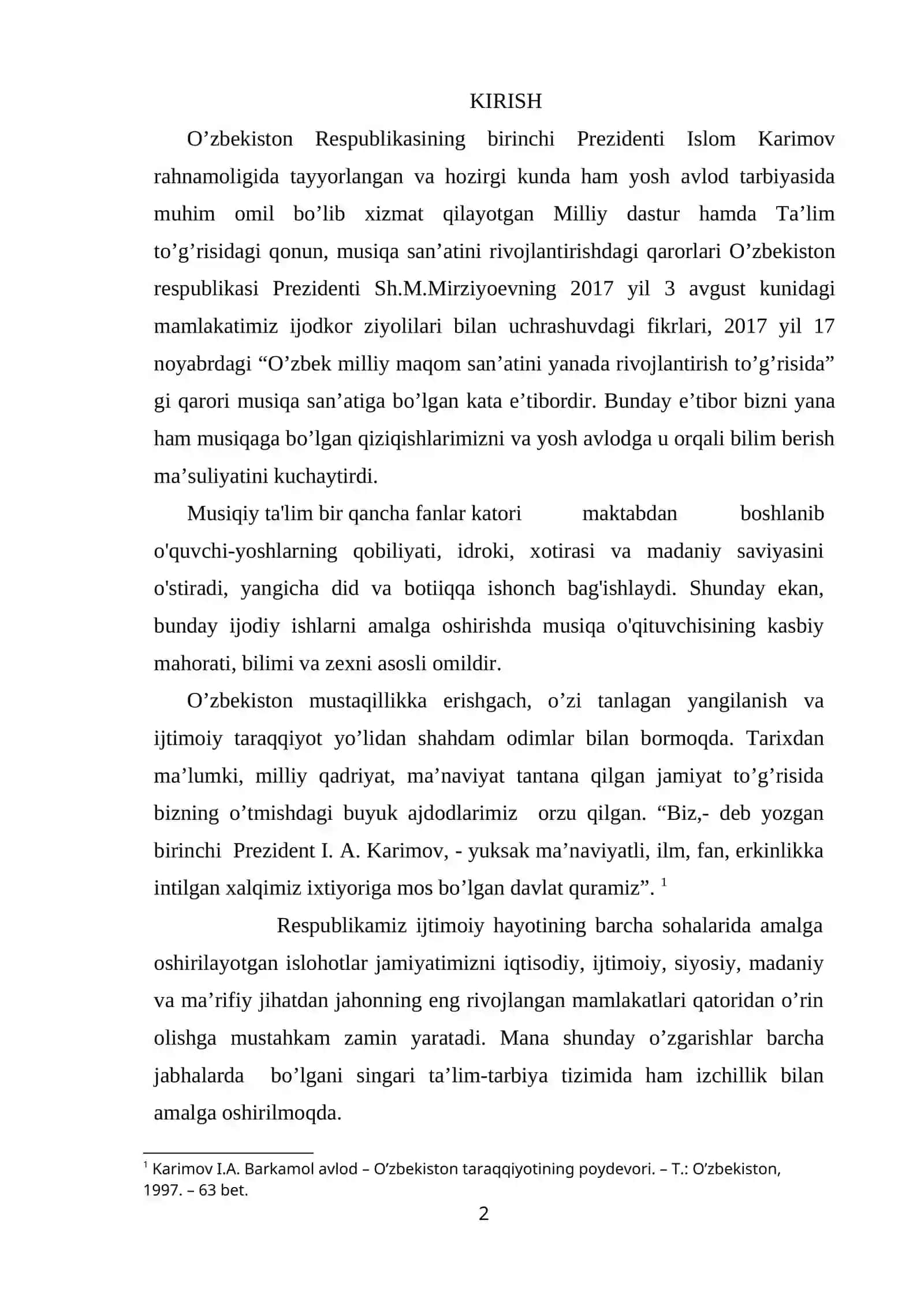 Maktabda musiqa darsining roli 2
