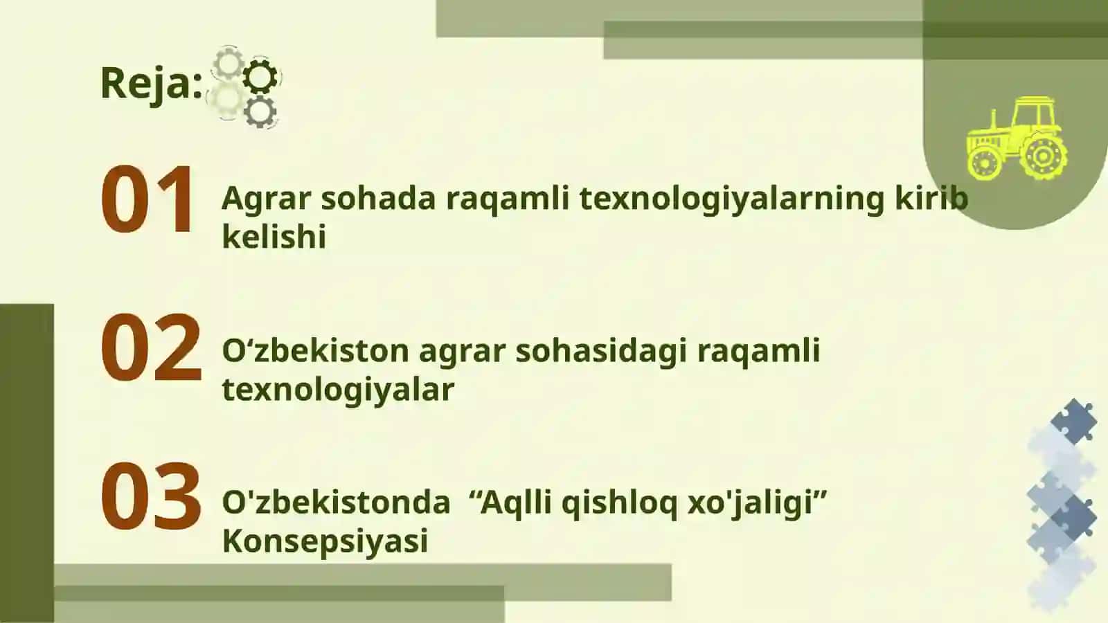 Raqamli qishloq xo’jaligida ilmiy texnik ilmiy texnik taraqqiyoti va uning samaradorligi 2