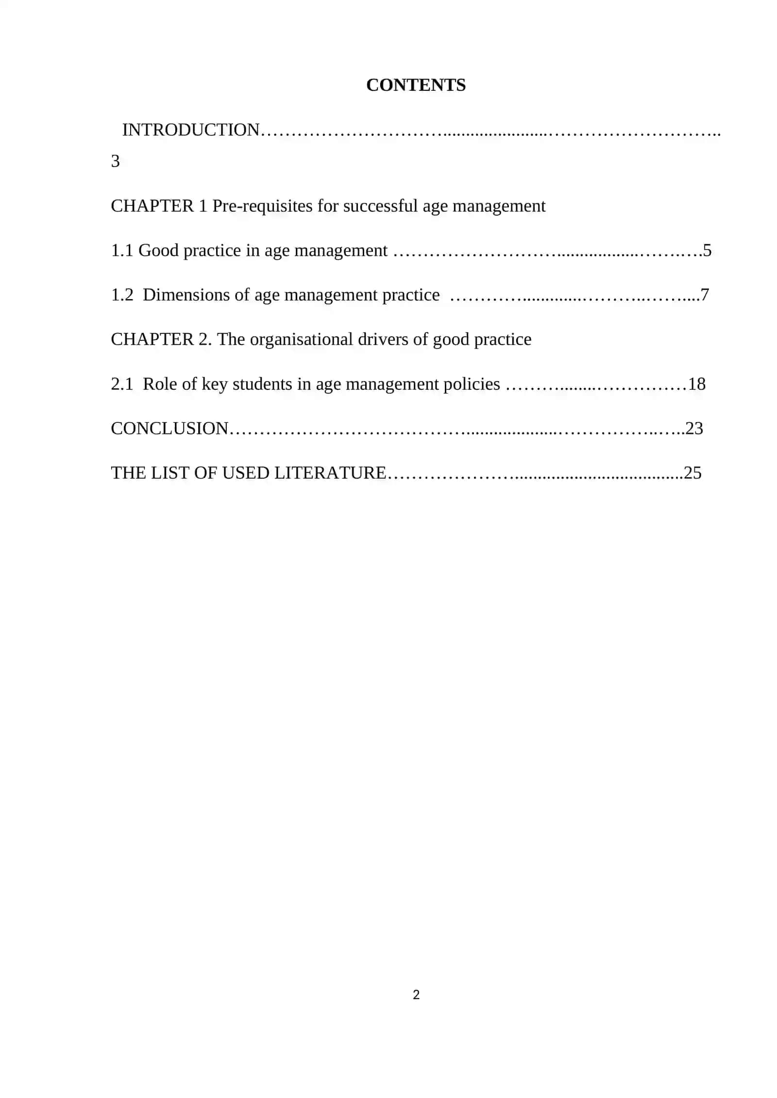 Age groups for choice of materials in teaching process 2