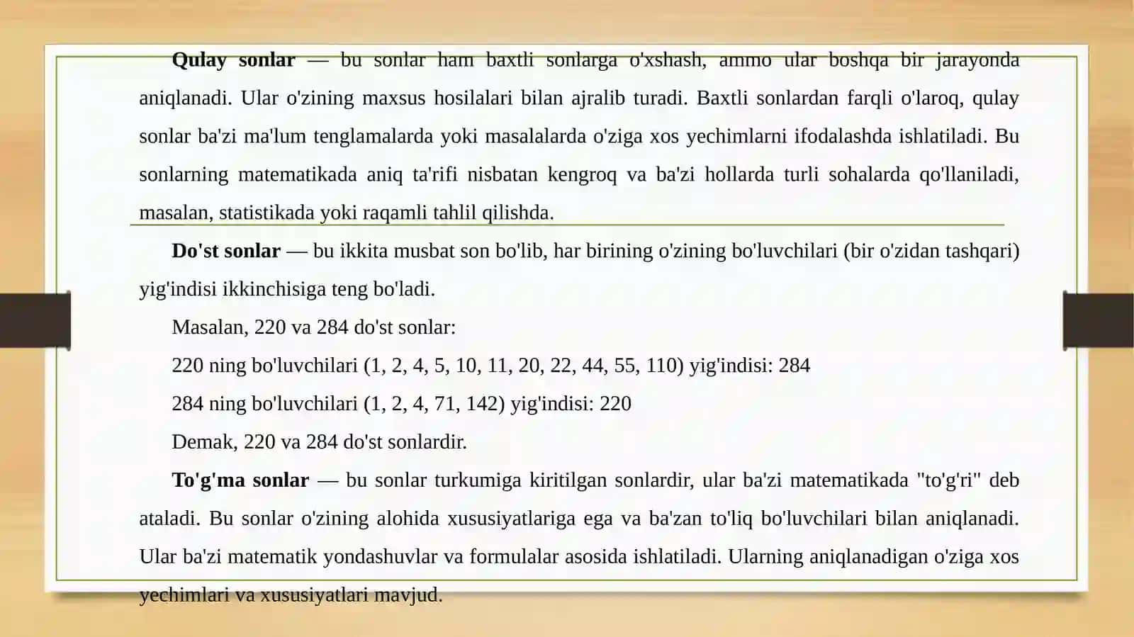 Baxtli sonlar 2