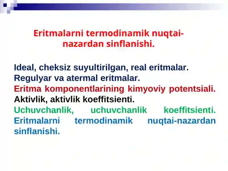 Gibbs-Dyugem va Dyugem-Margulis tenglamalari 2