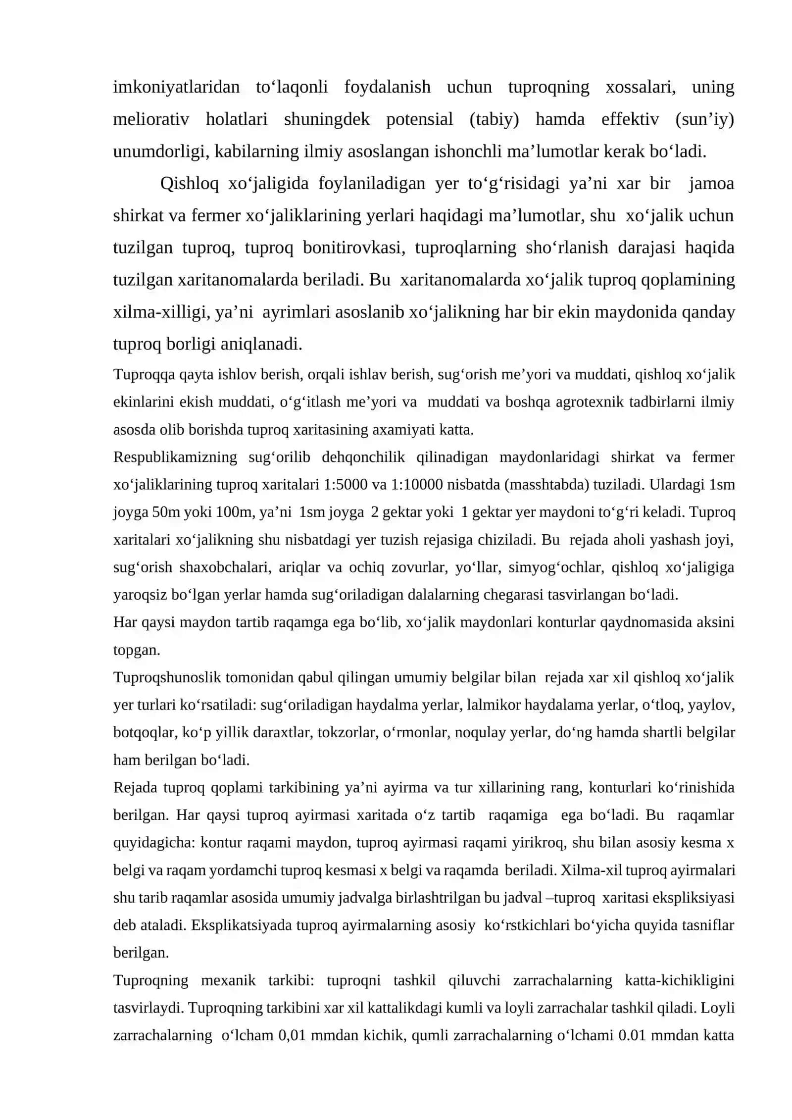 Tuproqlarni Xaritalashda Kameral Ishlari 2
