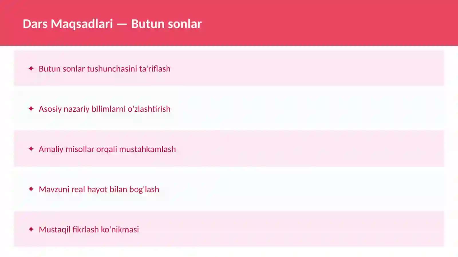 Sonlar nazariyasi 2