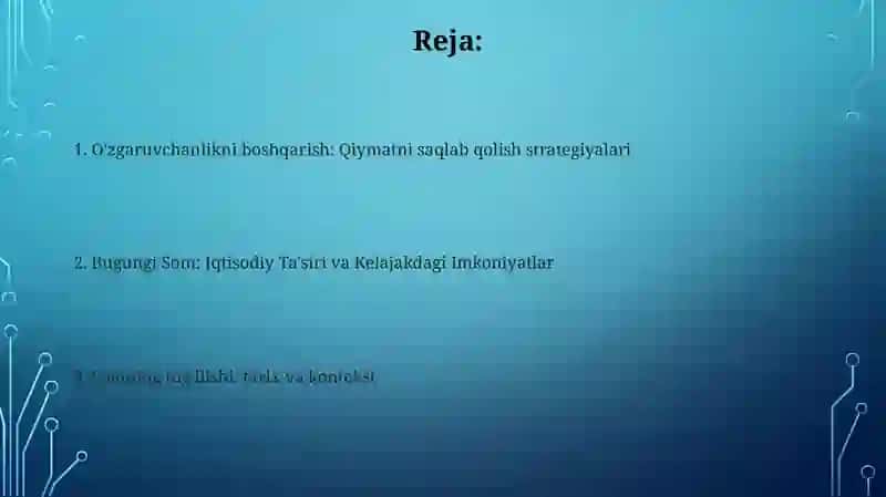 Somning ahamiyati va kelajakdagi imkoniyatlari 2
